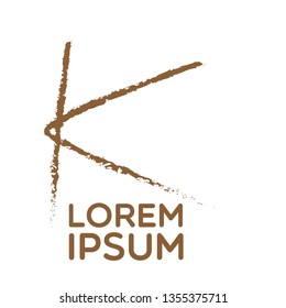 initial K letter logo, sign or icon 