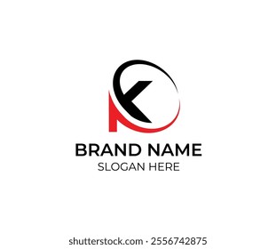 Initial k letter logo , K letter  simple, modern, Clean logo 