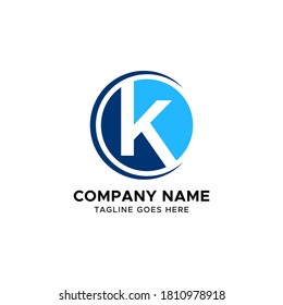 Initial K Letter Logo Vector Design