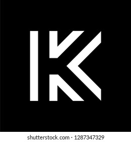 initial K letter k technology 