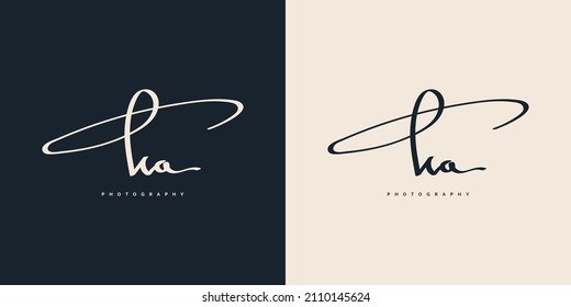 Initial K and A Logo Design with Handwriting Style. KA Signature Logo or Symbol for Wedding, Fashion, Jewelry, Boutique, and Business Identity