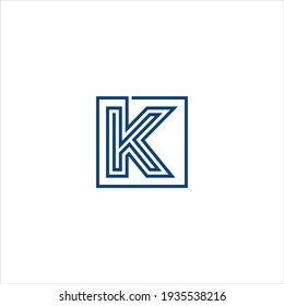 Logotipo inicial K,Diseño de vectores KK