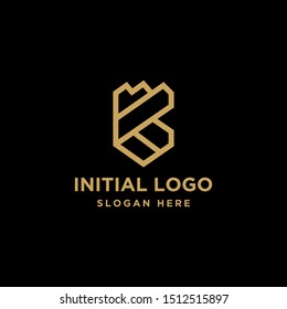 initial K logo design. premium. vector