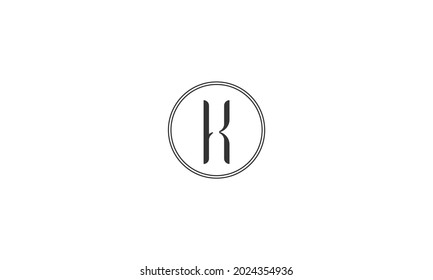 Initial K logo design with Shape style, Logo business branding
