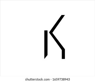 diseño inicial de la letra del logotipo k