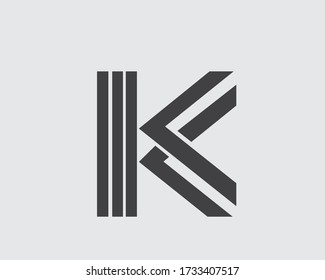 diseños iniciales de letras del logotipo de k y logotipos de monograma 