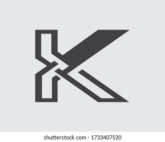 initial k logo letter designs and monogram logos 