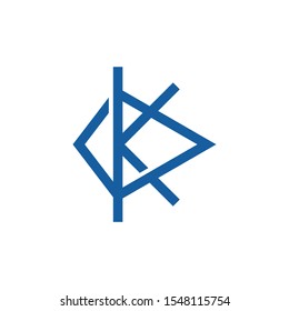 Initial K logo modern design business consulting