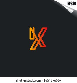 Initial K Logo monogram design template. Simple elegant shape style modern logo.