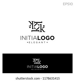initial k logo template. download file in eps10
