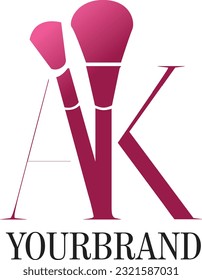 Initial A and K logo for your Brand