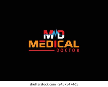 Initial K on medical plus icon for healthy, health care, medicine and doctor letter design vector. letter D with medical cross combination, flat design logo template vector.