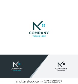 initial K real estate. A unique, exclusive, elegant, professional, clean, simple, modern logo. It would be perfect for your company