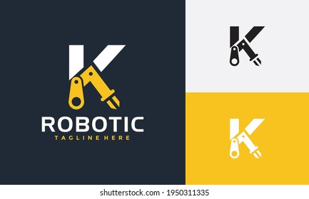 initial K robot arm logo	