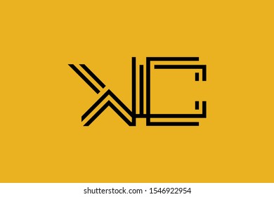 Initial KC CK modern monogram and elegant logo design, Professional Letters Vector Icon Logo on background.