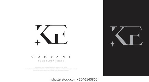 Initial KE Logo Design Vector 