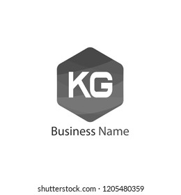 Initial KG Letter Logo Design