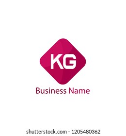 Initial KG Letter Logo Design