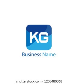 Initial KG Letter Logo Design