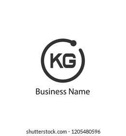 Initial KG Letter Logo Design