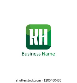Initial KH Letter Logo Design