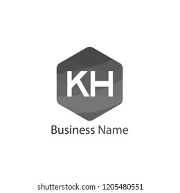 Initial KH Letter Logo Design