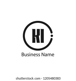 Initial KI Letter Logo Design