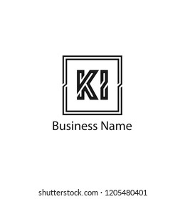 Initial KI Letter Logo Design