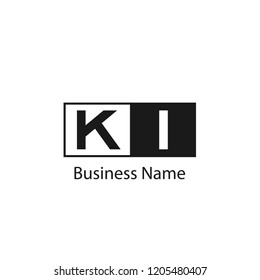 Initial KI Letter Logo Design