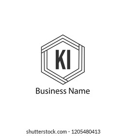 Initial KI Letter Logo Design