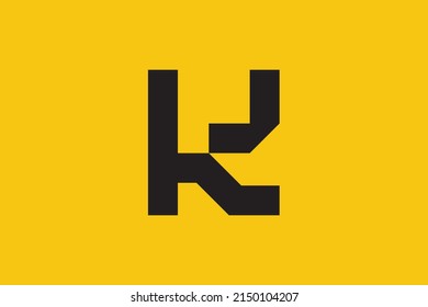Initial KJ JK modern monogram and elegant logo design, Professional Letters Vector Icon Logo on luxury background.