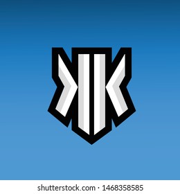 Initial KK Esport Logo Design 