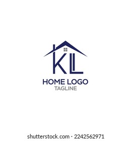 initial KL home ; Very attractive and modern logos for real estate, construction, property companies, etc.