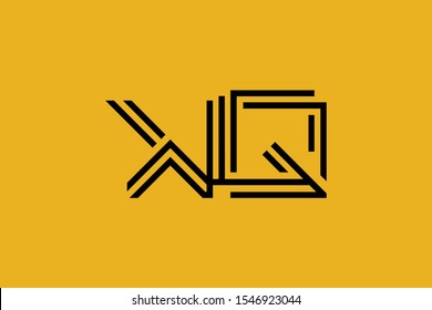 Initial KQ QK modern monogram and elegant logo design, Professional Letters Vector Icon Logo on background.