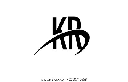 Initial KR Letter Professional Font Logotype