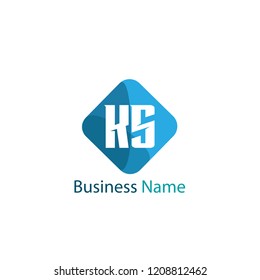 Initial KS Logo Template Design