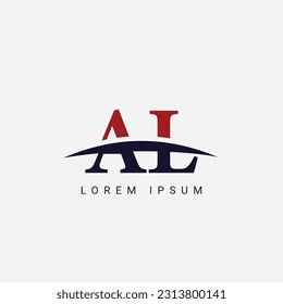 Initial A L, AL Letter Logo design vector template, Graphic Symbol for Corporate Business Identity
