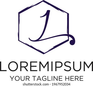 Logotipo inicial de letra L