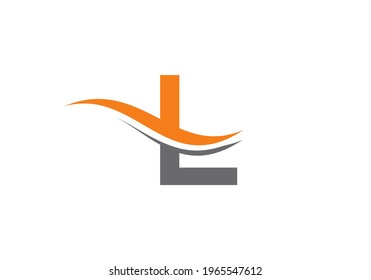 Plantilla de vector de logotipo vinculado a la letra L inicial. Diseño de logotipos L con diseño moderno