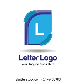 initial L Letter Logo Icon.Modern design.Vector illustration