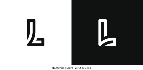 Anfangsbuchstabe L Buchstabe Monogramm Logo Design Vektorgrafik Vorlage