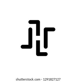 initial L letter L technology IT combination L