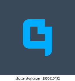 Initial L logo design minimal clean and simple technology business logo