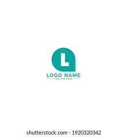 Initial L logo design with shape 