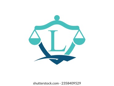  Initial L monogram alphabet with law scale sign symbol.
Law Attorney, Legal, Lawyer Service, Law Office, Scale, Logo Template