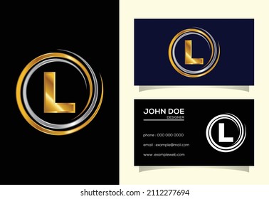 Ursprüngliches L-Monogramm-Alphabet in der Spirale. Schwenken Sie das Design des Logos in Spiralform. Schriftemblem