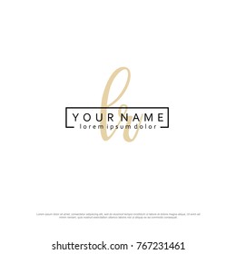 Initial L & R elegant logo template vector