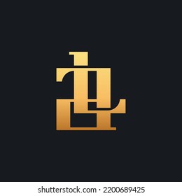 Initial LA AL L A Monogram Logo Template. Initial Based Letter Icon Logo