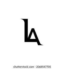 Diseño inicial de logotipo de LA, creativo de IA
