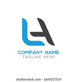 Letra LA inicial Plantilla vectorial de diseño de logotipo empresarial. Diseño del logotipo de la carta abstracta LA
